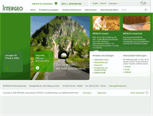 Tablet Screenshot of intergeo.com